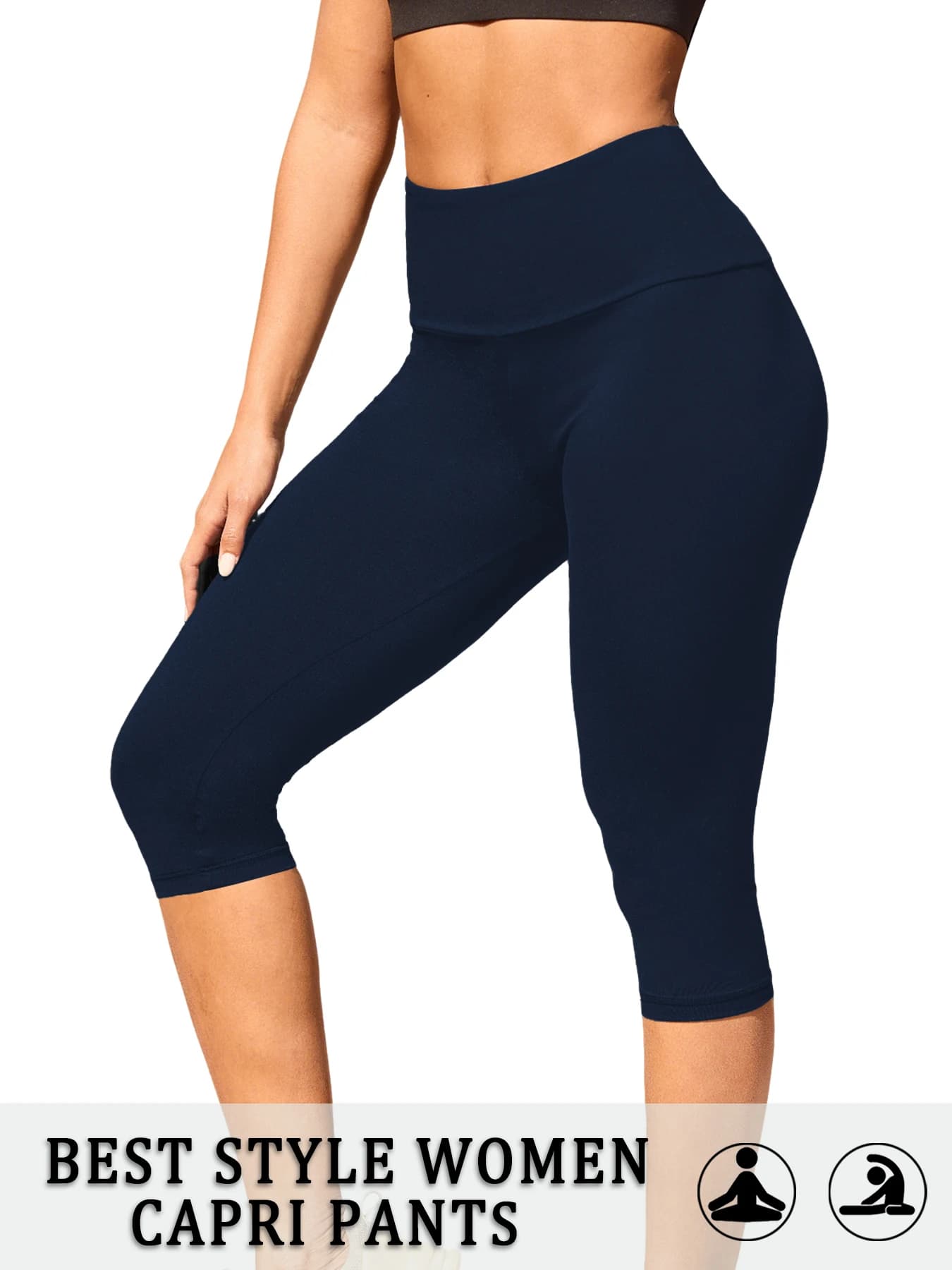 Loungewear Capri Legging in Black
