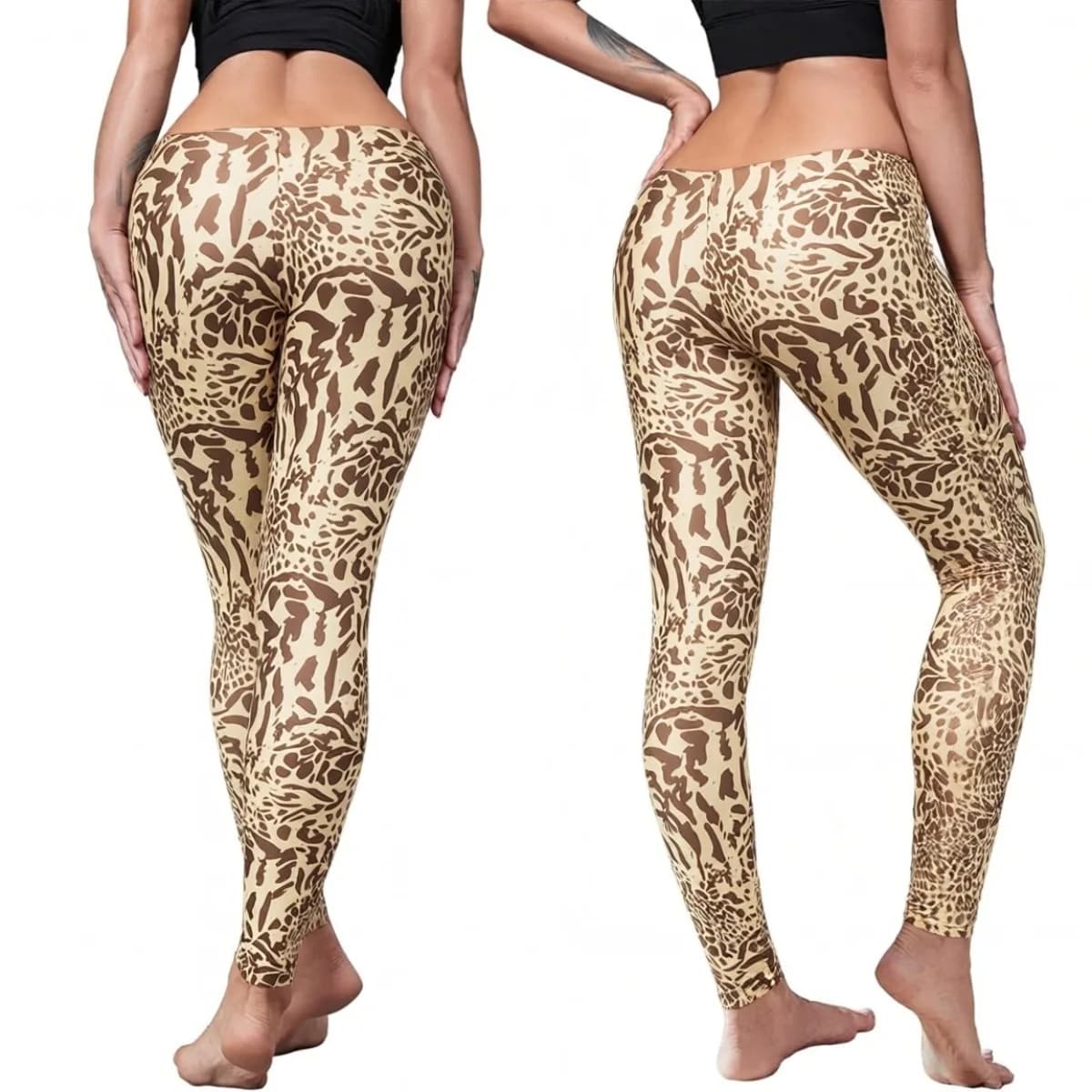 Adjustable Waistband Legging in Black