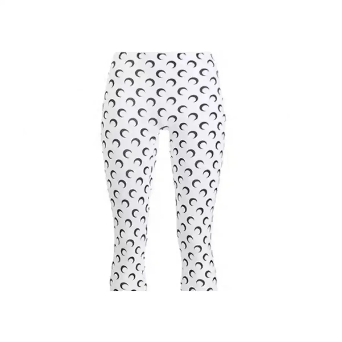 Moon Print Legging Shorts in Blue