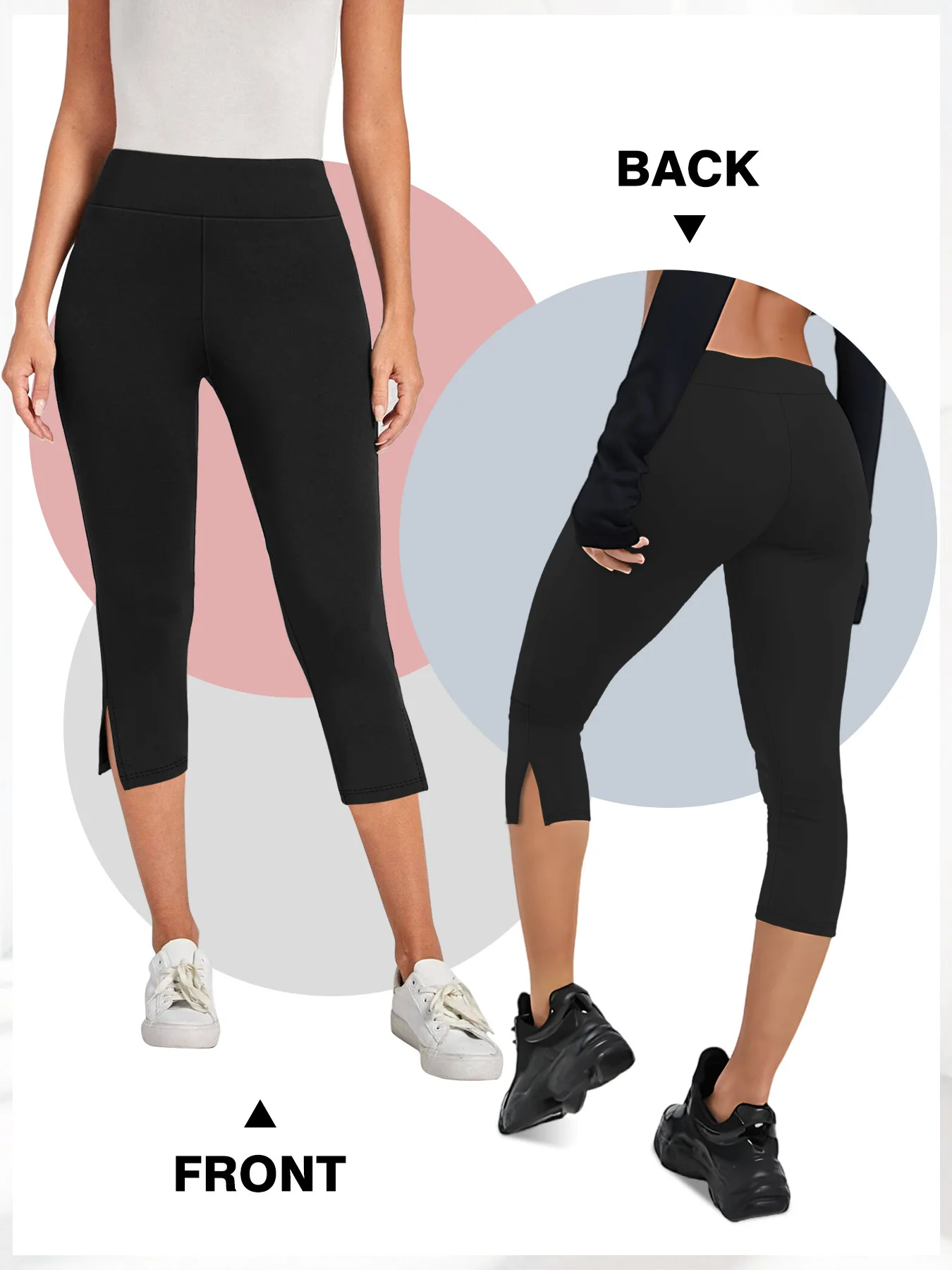Seven-Eighths Yoga Legging in Gray